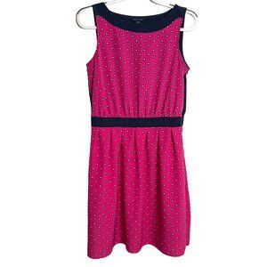 Tommy Hilfiger Pink Navy Sleeveless Fit Flare Sundress Women’s Size 10